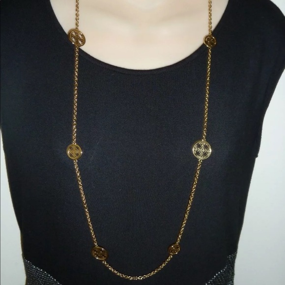 Michael Kors MKJ4479710 Monogram Disc  Necklace - Picture 1 of 5